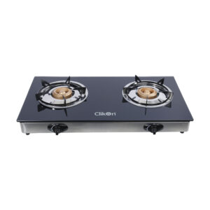 2 BURNER GLASS TOP GAS STOVE
